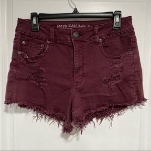 American eagle distressed shorts